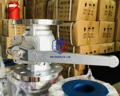 VAN BI TAY GẠT MẶT BÍCH INOX 